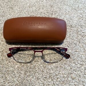 Longchamp Wine & Gold Eyeglasses Frames Only (LO2107)